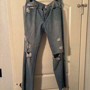 FRAME light Blue Distressed Women's Jeans